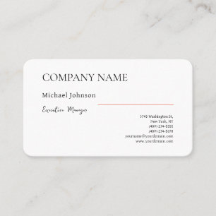 Unik modern professionell minimalistisk tjocklek visitkort