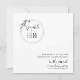 Unik Modern skandinavisk julinbjudan Anteckningskort