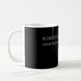 Unik modern svart Snyggt Kaffemugg