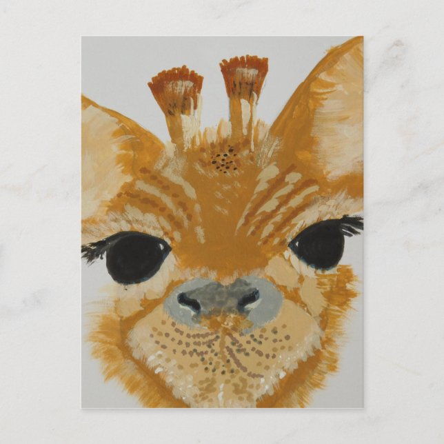 Unik modern trendig ögonfångande design Giraff Vykort (Framsida)