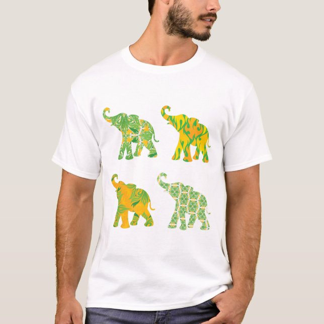 Unik, modern utskrift av Mönster T Shirt (Framsida)