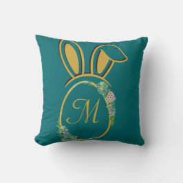 Unik monogram för Påskhare Kudde