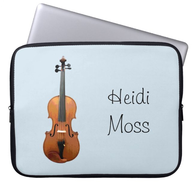 Unik monogram Violin Orchestra Laptop Fodral (Framsidan)