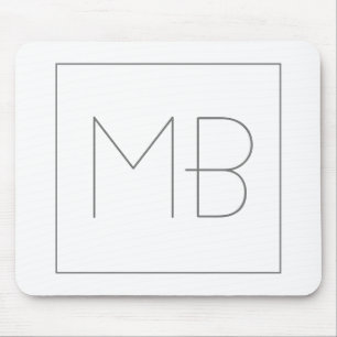 Unik monogrammad vit Elegant Musmatta