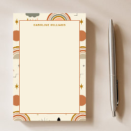 Unik Mönster Boho Bohemian Rainbow Teacher Post-it Block