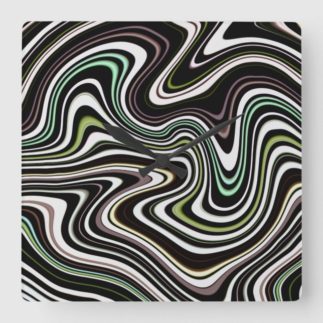 Unik Mönster för coola Fyrkantig Klocka (Framsida)