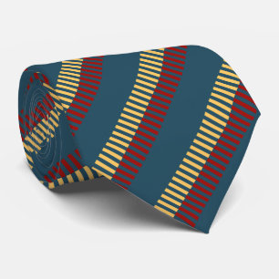 Unik Mönster för MUTET Red Blue-Gult Slips