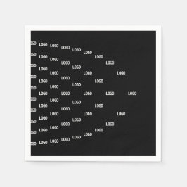 Unik Mönster med din Logotyp/uppladdad bild Pappersservett