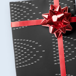 Unik Mönster med din Logotyp/uppladdad bild Presentpapper