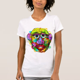 Unik mrs Potato Head Graffiti Art Print T-Shirt