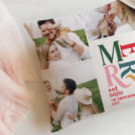 unik multifotomodern färgtypografi kudde<br><div class="desc">Färgfull grafik av unik vintage som är typisk för enbart färgkrita som dekorativ dekorationsdesign för multifoto-helgdag. En del av en fet roligt helgdag-samling.</div>