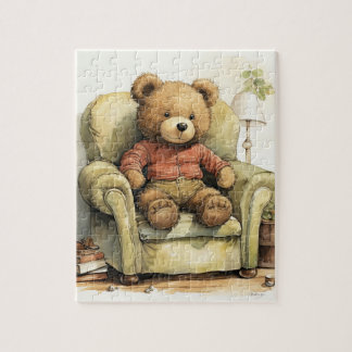"Unik Nalle Illustration Puzzle" Pussel