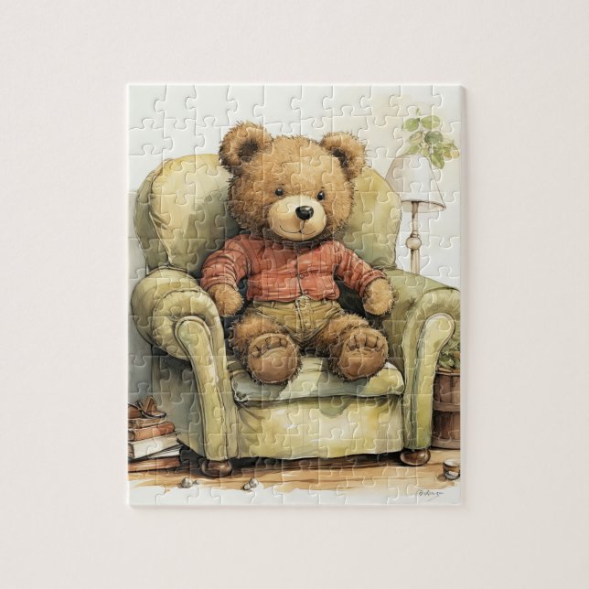 "Unik Nalle Illustration Puzzle" Pussel (Vertikal)