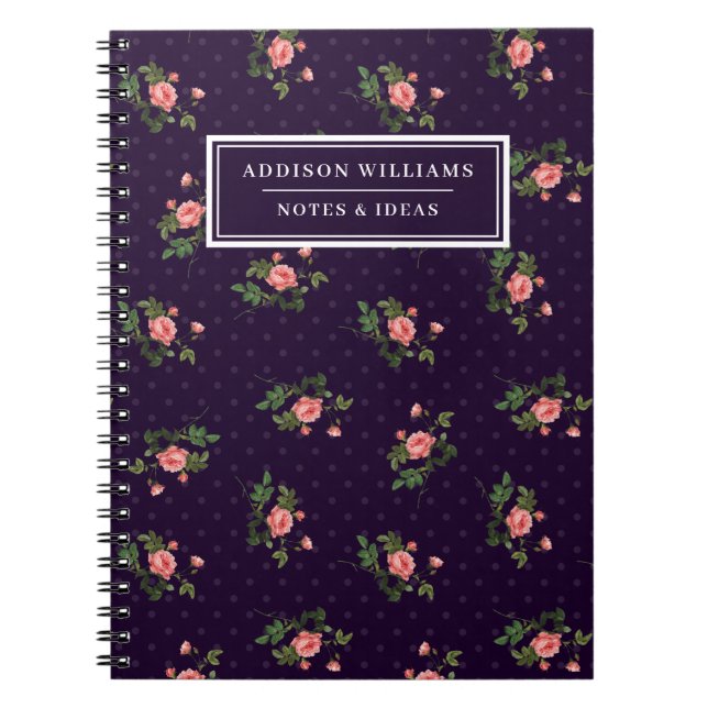 Unik Namn Rosa Lila Ro Journal Anteckningsbok (Framsidan)