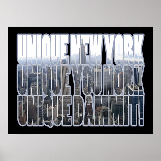 Unik New York Poster (Framsidan)