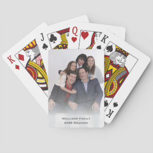Unik Novelty för familjerättsfoto i Namn Casinokort