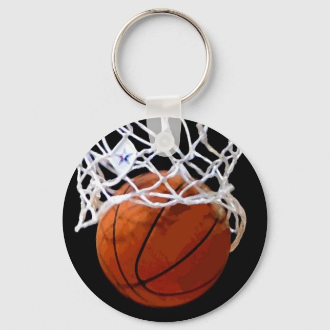 Unik nyckelkedja för Basketboll Nyckelring (Framsida)