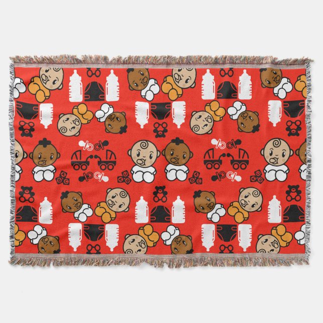 Unik Nyfödd bebis-gåva från Orange Filt (Framsidan)