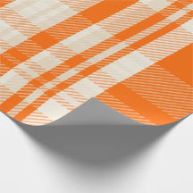 Unik och fantastisk orange och krämfärgad randig k
