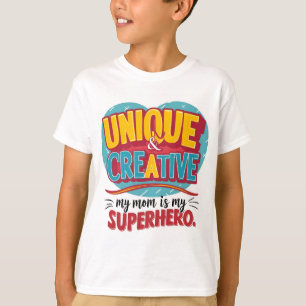 Unik och Kreativ Min mamma är min superhjälte  T Shirt