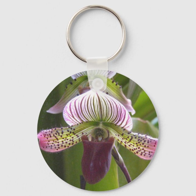 Unik Orchid-nyckelkedja Nyckelring (Framsida)