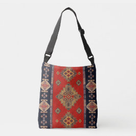 Unik orientalisk antik röd Kilim-matta Axelväska
