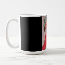 Unik original tecknad mugg