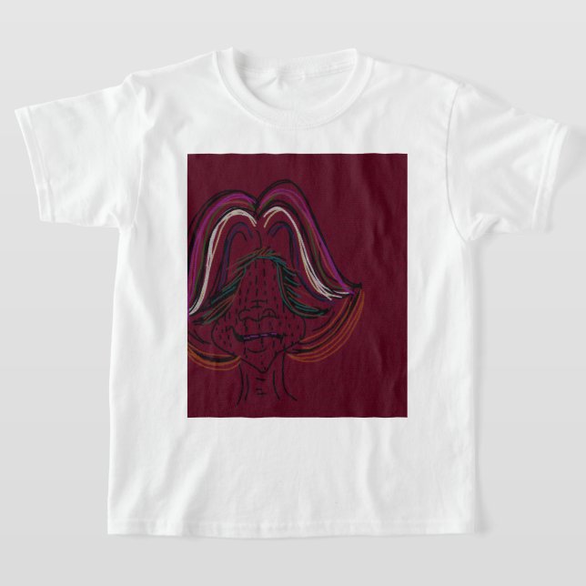 Unik originalanimering  t shirt (Laydown)