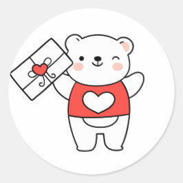 Unik öronmärkt överraskningsdekal runt klistermärke