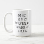 Unik Pappa Day Gift Ideas, Gift for Fars dag Kaffemugg<br><div class="desc">PAPPA JOKES ÄR DET BÄSTA OCH DU KOMMER ATT SE VARFÖR PÅ BAKSIDAN AV MUGG - Unika Pappa Day Gift Ideas | Funny 'Best pappa ' Coffee Mugg | Personlig Dotter eller Son Gift för Fars dag eller födelsedagen | Pappa Jokes</div>