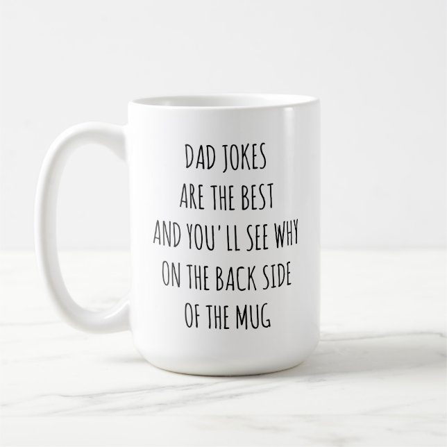 Unik Pappa Day Gift Ideas, Gift for Fars dag Kaffemugg (Vänster)