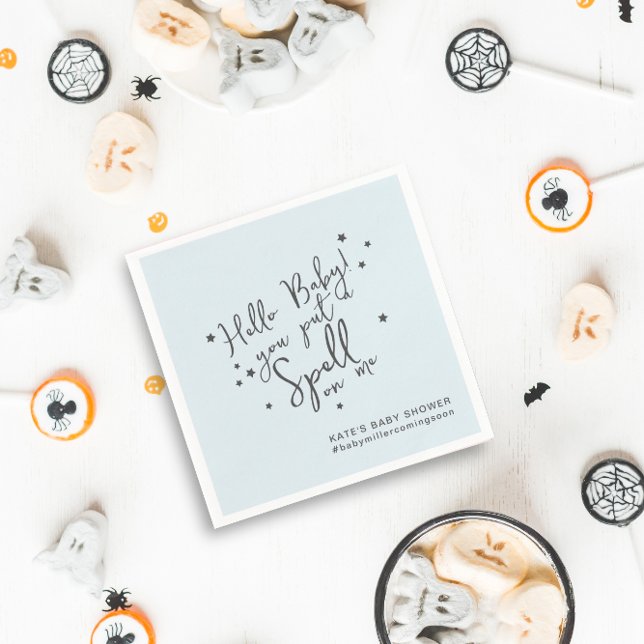 Unik Papper Baby Spell Halloween Boy Baby Shower Pappersservett (Skapare uppladdad)