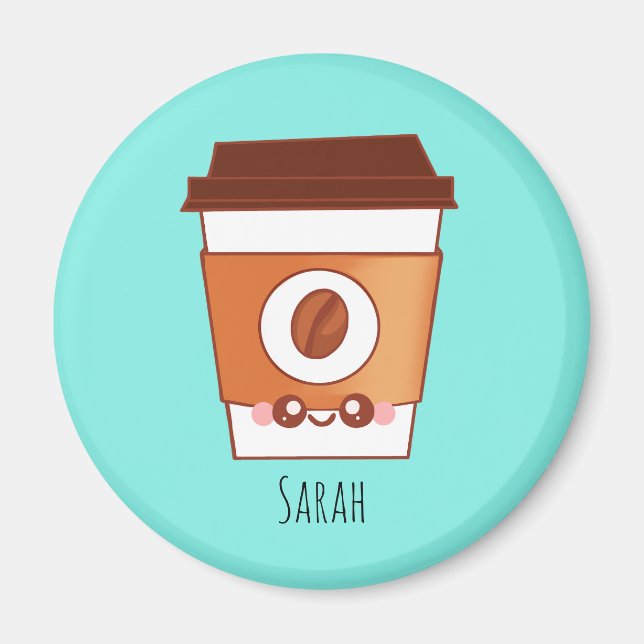 Unik Pappra Kopp i Älskare Magnet (Framsidan)