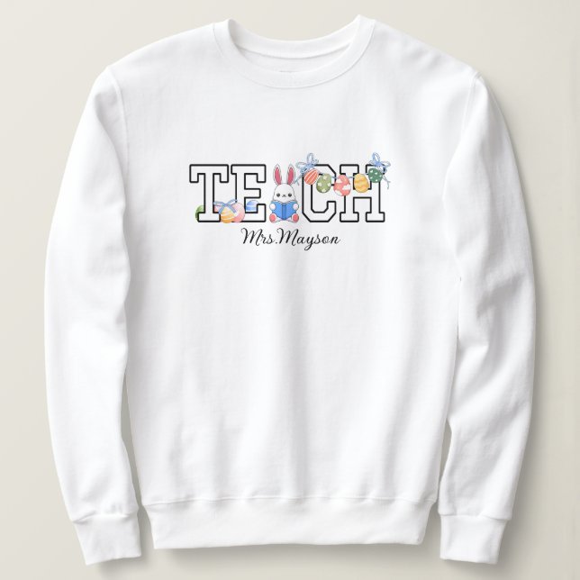 &Unik Påskhare och Bok T Shirt (Design framsida)