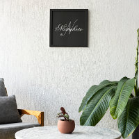 Unik Personlig, svartvit Namn-monogram
