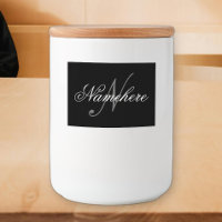 Unik Personlig, svartvit Namn-monogram