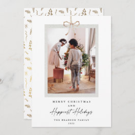 Unik Photo God jul Happiest Julkort