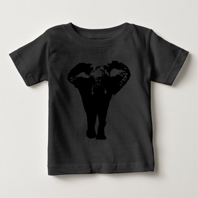 Unik Pop Art Elefant T-shirt (Framsida)