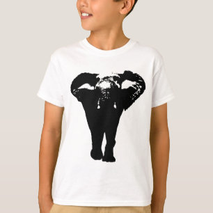 Unik pop Art Elephant T Shirt