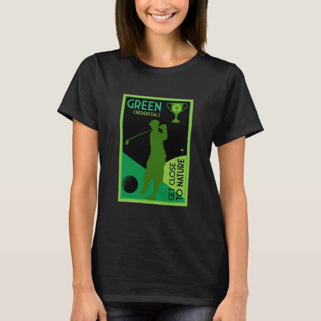 Unik praktisk Vintage Golf Gift T Shirt (Framsida)