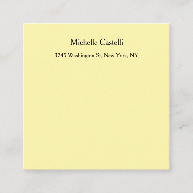 Unik Professionell för Cream Färg, klassiskt Tilläggskort (Framsida)