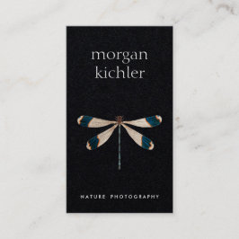 Unik Professionell för Dragonfly Nature Black Visitkort