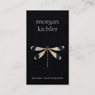 Unik Professionell för Dragonfly Nature Black Visitkort