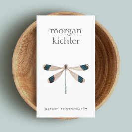 Unik Professionell för Dragonfly Nature White Visitkort