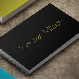 Unik Professionell för Guld-typografi - minimalt s Visitkort