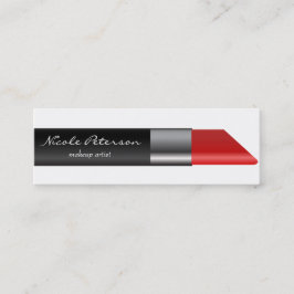 Unik professionell för röd läppstiftMakeup Mini Visitkort