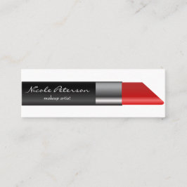 Unik professionell för röd läppstiftMakeup Mini Visitkort