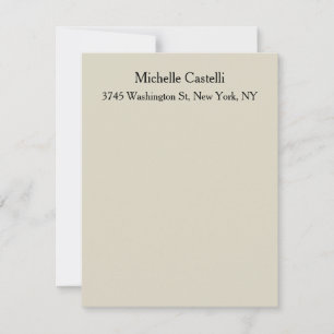 Unik professionell, klassiskt enkelt anteckningskort