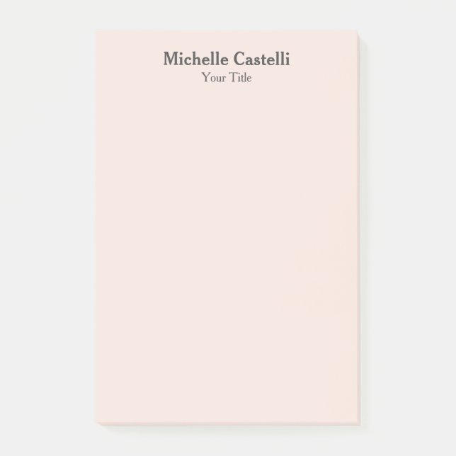 Unik professionell, klassiskt enkelt post-it block (Framsida)