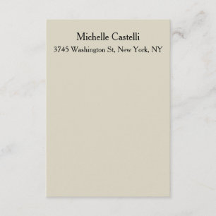 Unik professionell, klassiskt enkelt tilläggskort